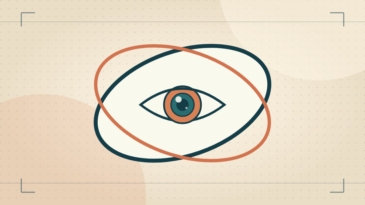 Illustration of astigmatism explained: why vision can look smeared